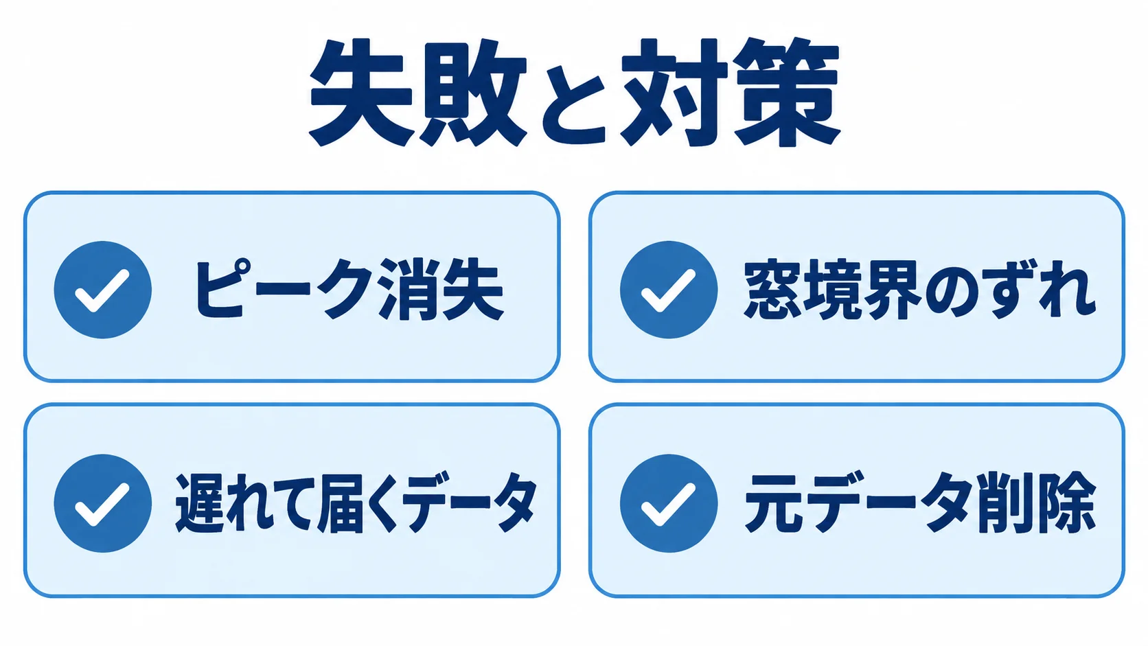 ダウンサンプリングの失敗と対策 ダウンサンプリングで起きやすい5つの失敗を確認するチェックリスト